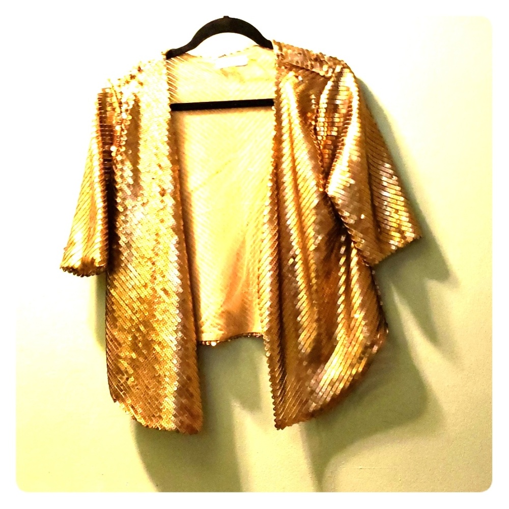 Calvin Klein Gold Sequin jacket